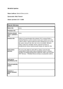Akviziční zpráva